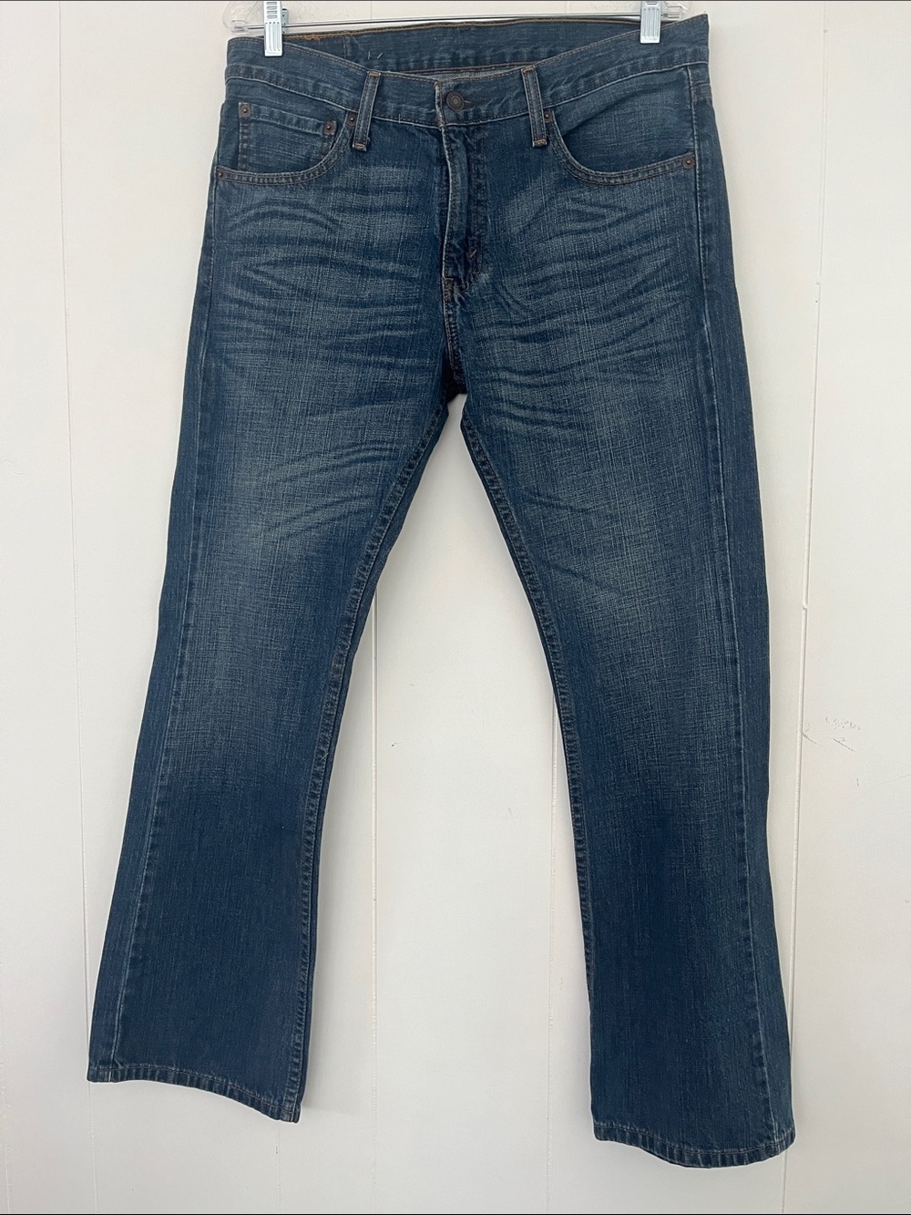 LEVI’s 527 Bootcut Men's Dark Wash Blue Jeans Denim W 33 L 30 - Picture 6 of 14